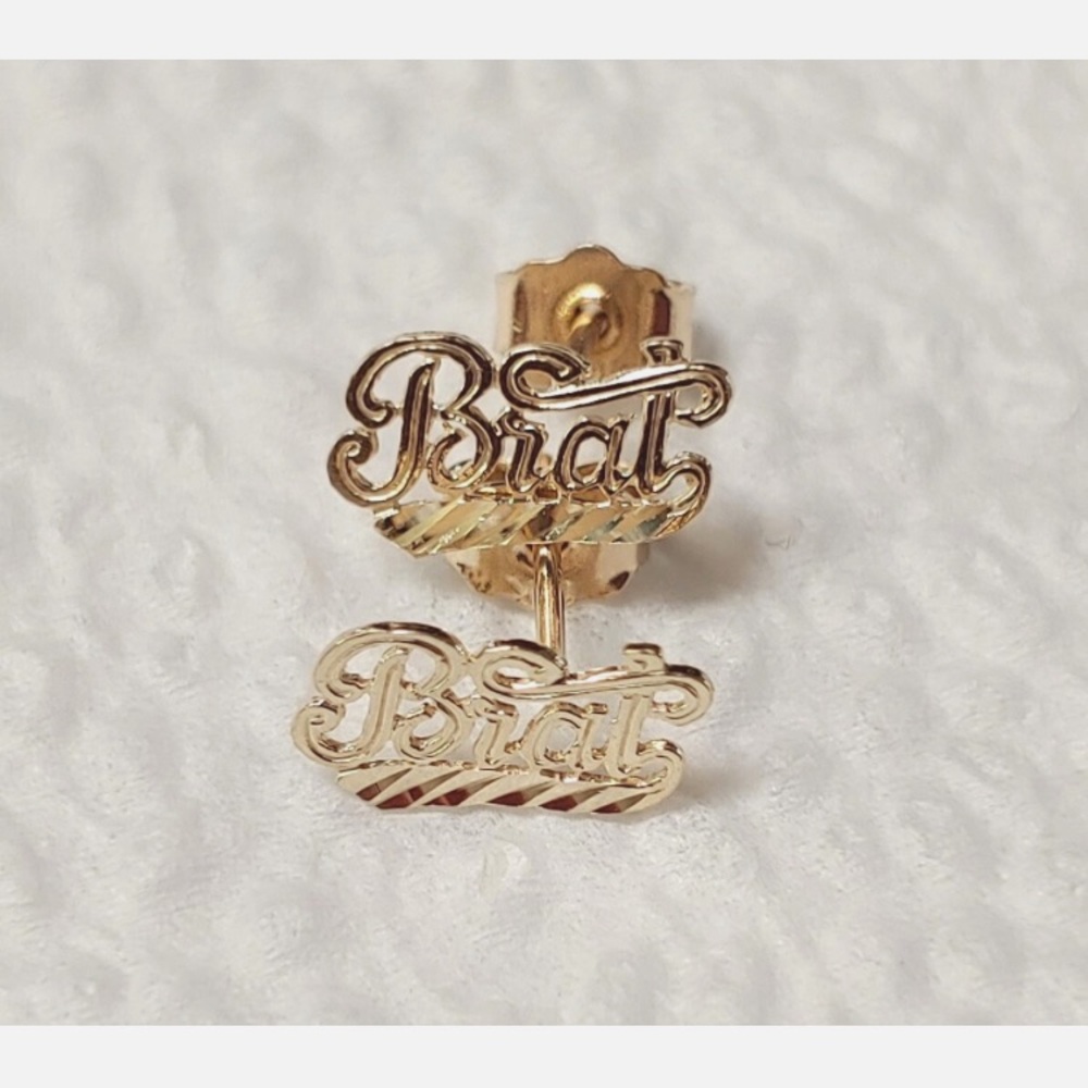 14k Gold 'Brat' Earrings